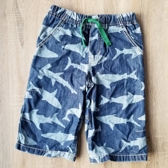 2011 nwot/ln Mini Boden size 7 jean shark shorts - Picture 8 of 9
